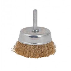 Perie circulara tip cupa. din sarma. cu tija pentru bormasina  50 mm